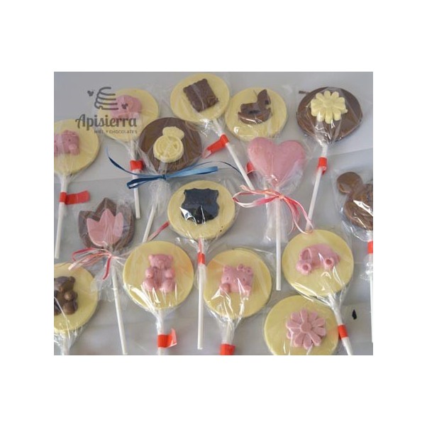 Piruletas de chocolate 